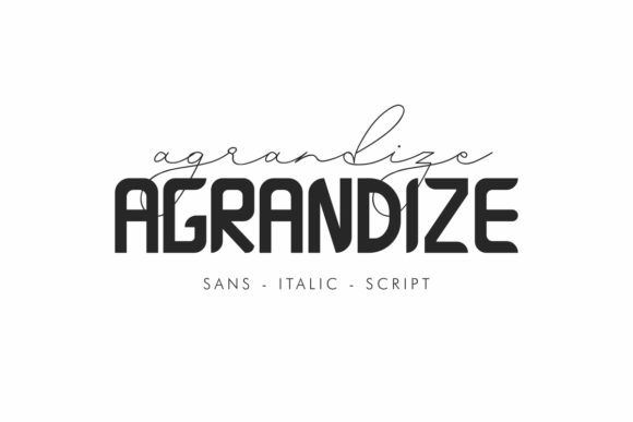 Agrandize: The Dynamic Duo Font for Modern Projects