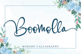 Boomolla: A Handwritten Font with Modern Swashes