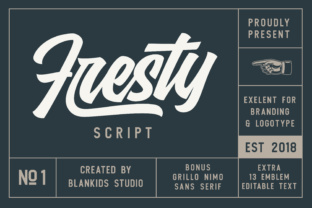 Fresty: A Modern Script Font for Elegant Branding