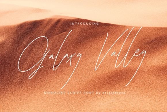 Galaxy Valley: The Script Font for Modern Branding