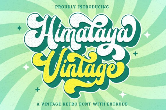 Himalaya Vintage: Your Go-To Script Font for Retro Charm