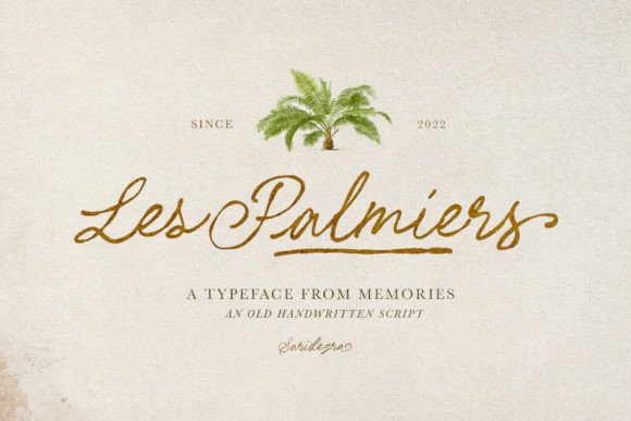 Les Palmiers: A Handwritten Script for Elegant Designs