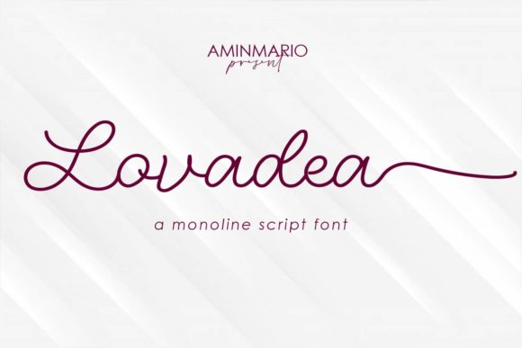 Lovadea: A Monoline Script for Handmade Charm