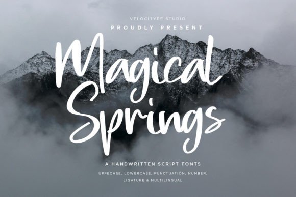 Magical Springs: A Script Font for Modern Branding