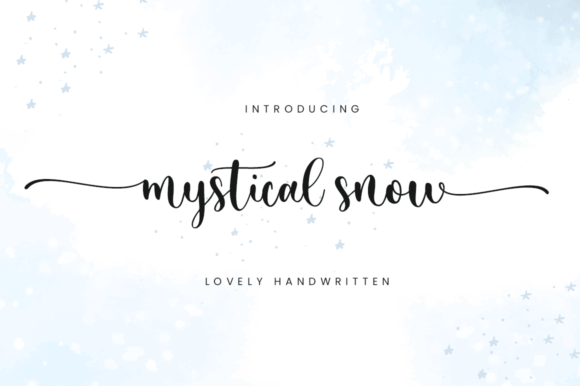 Mystical Snow: A Modern Script for Elegant Design Projects