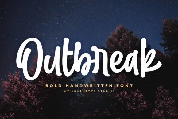 Outbreak: The Friendly Script Font That Elevates Creative Projects