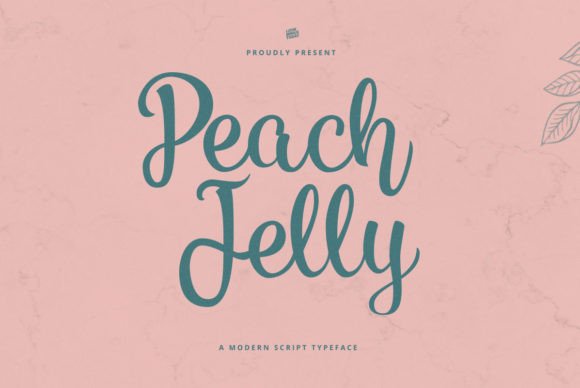 Peach Jelly: A Delicate Script for Modern Branding