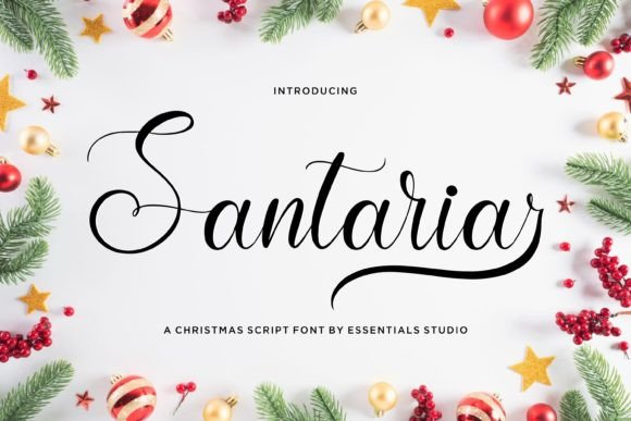 Santaria: A Handwritten Script Font for Authentic Art
