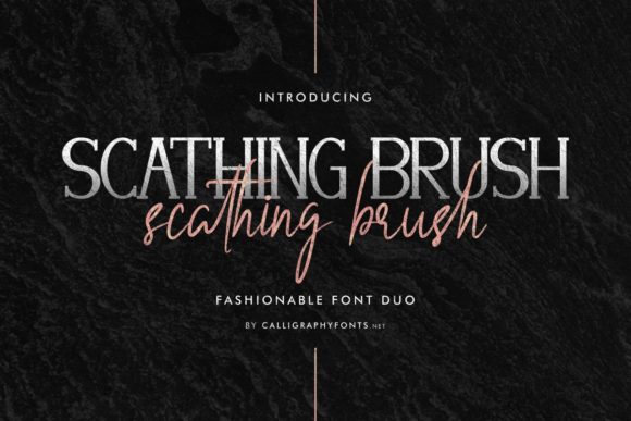 Scathing Brush: Where Serif Meets Script in Perfect Harmony