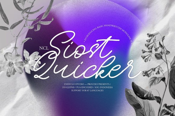 Siost Quicker: The Monoline Script for Modern Brands